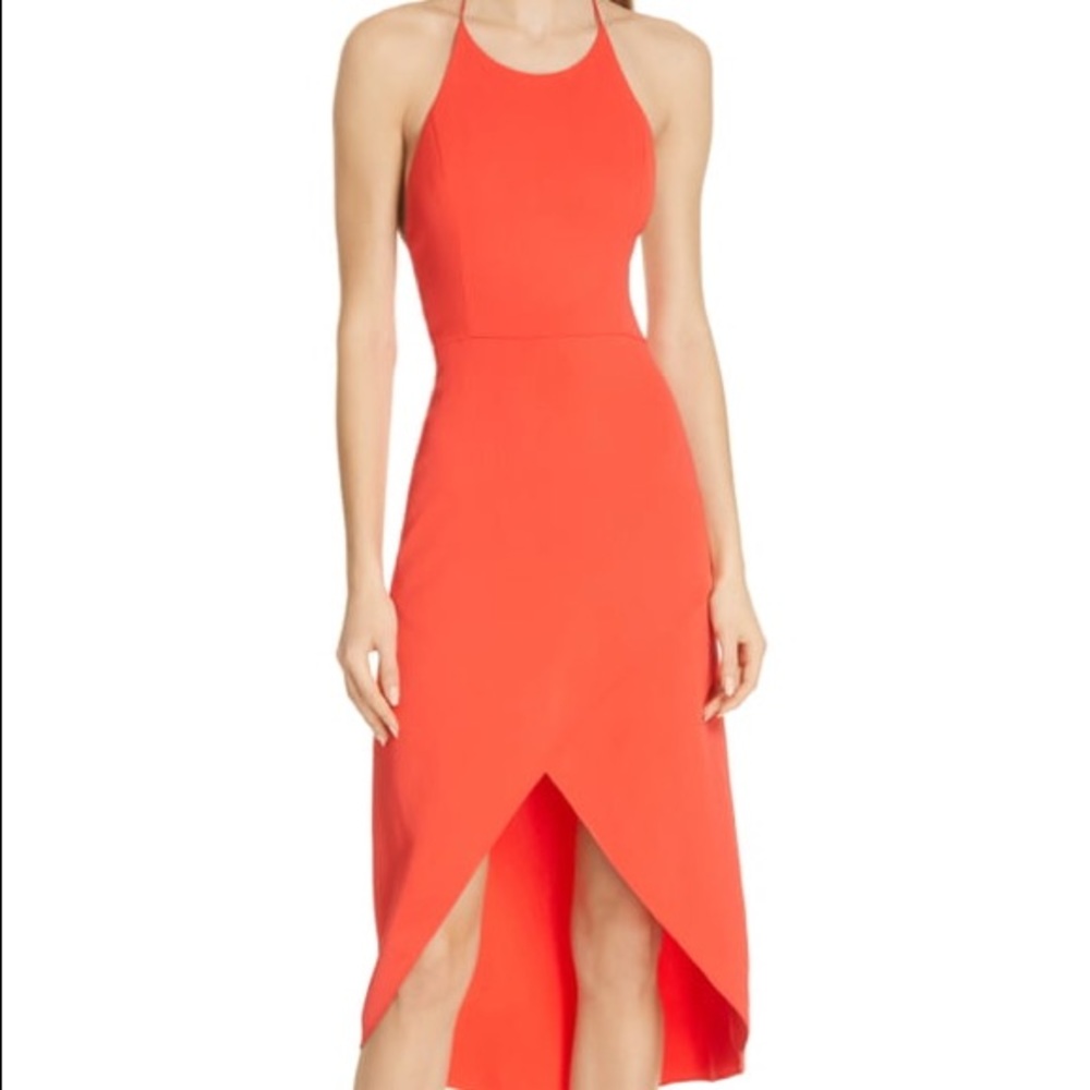 Alice and Olivia Kristy Dress in Bright Poppy